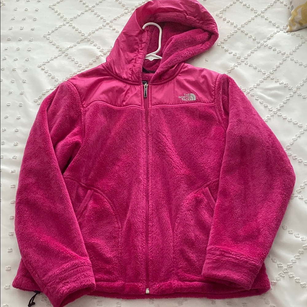 The North Face Pink Puffer Jacket with Hood